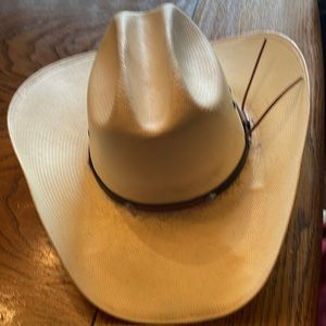 Stetson straw hat. Worn by true cowboy